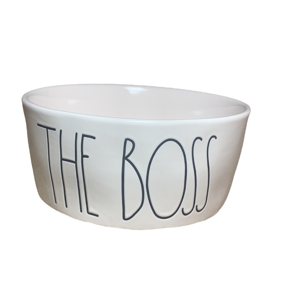 Rae Dunn Other - NEW- RAE DUNN THE BOSS Big Dog Bowl 🐕